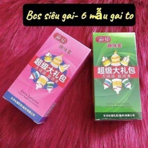 Bao cao su bi râu gân 6in1 làm hài lòng mọi chị em